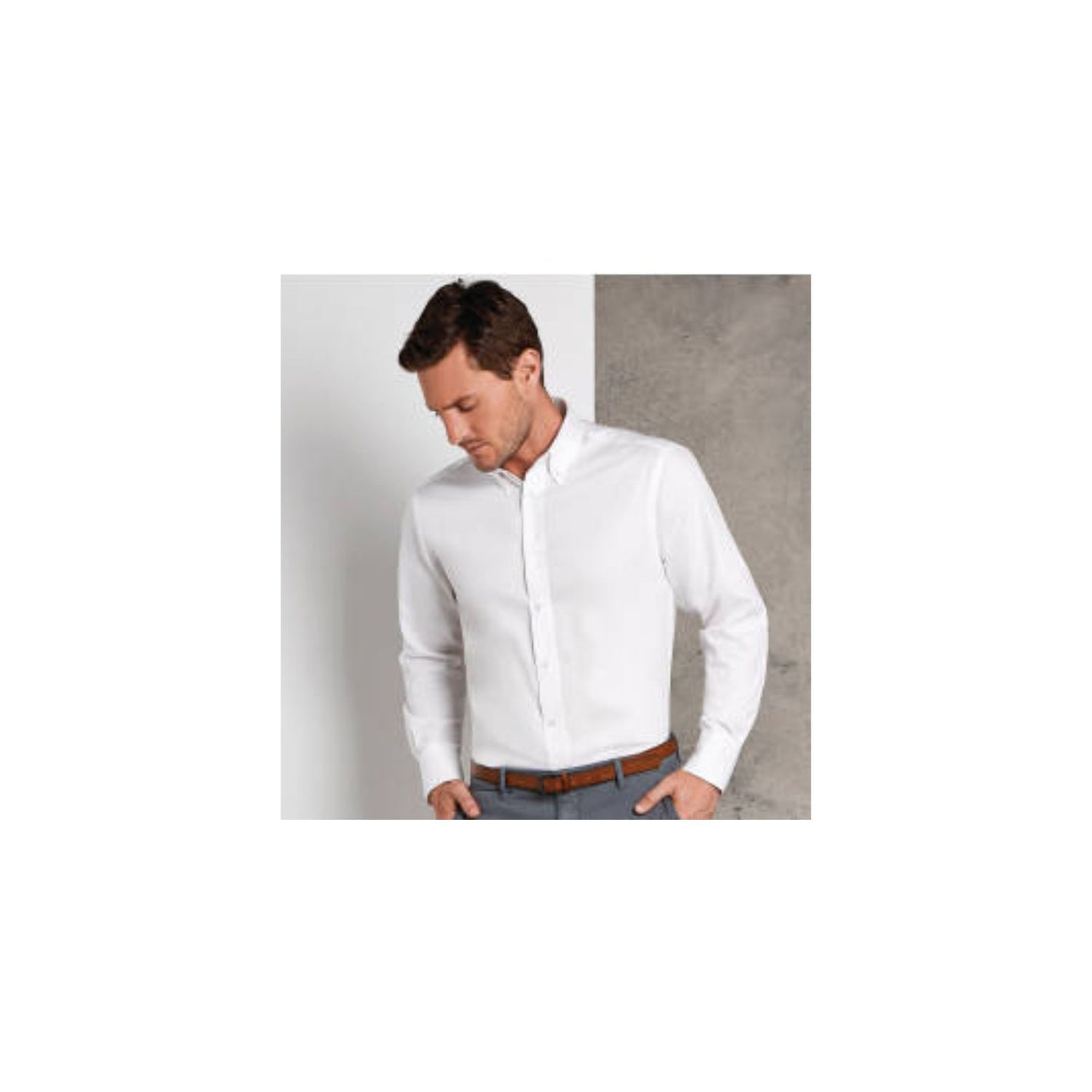 Kustom Kit Men's Long Sleeve Tailored Oxford Shirt BFTKK188