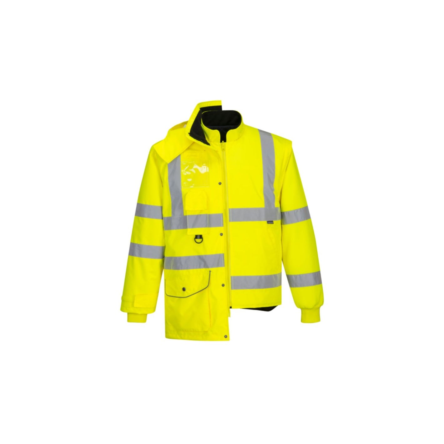 Hi-Vis Breathable 7-in-1 Traffic Jacket