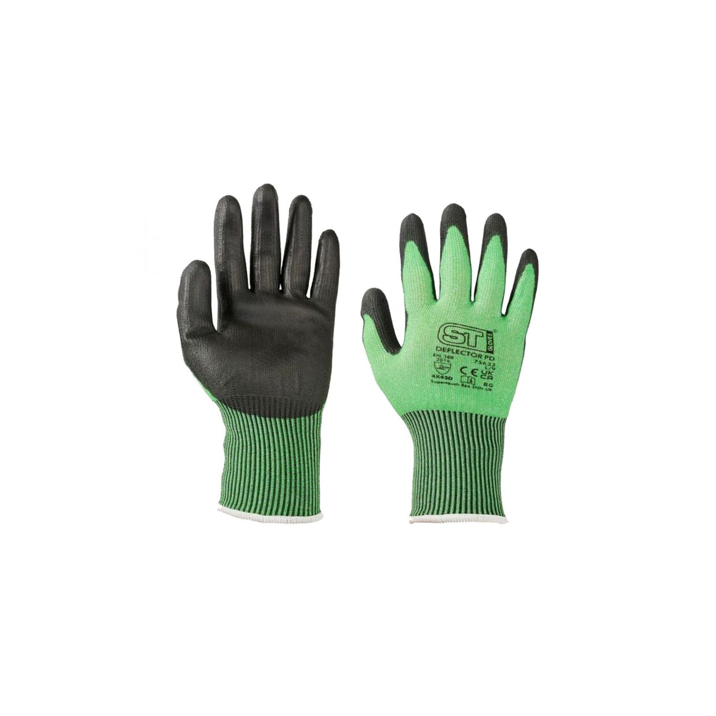 Green Deflector PD – Lightweight Cut Level D PU Work Glove