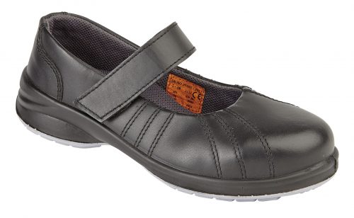 HIMALAYAN Ladies Black Star Velcro Shoe