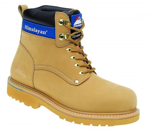 HIMALAYAN Honey Nubuck Goodyear Welted Safety Boot with Midsole