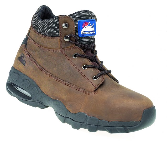 HIMALAYAN Brown Oily Nubuck Safety Boot with EVA/Rubber Sole and Midsole