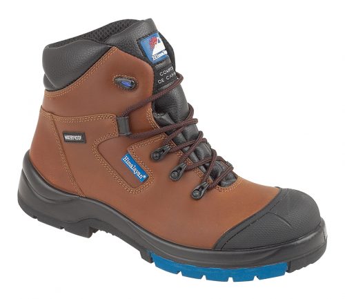 HIMALAYAN Brown HyGrip "Waterproof" Safety Boot Metal FreeToe/Midsole PU Outsole Outsole