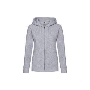 Fruit of the Loom Ladies' Premium Hooded Sweat Jacket – Black BFT62118