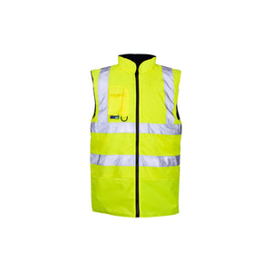 Hi-Vis Reversible Fleece-Lined Bodywarmer
