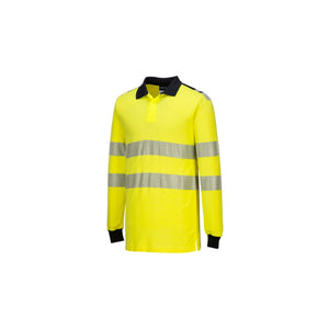 FR702 PW3 Modaflame Knit Hi-Vis FR Long Sleeve Polo Shirt