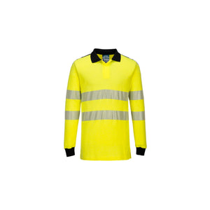 FR702 PW3 Modaflame Knit Hi-Vis FR Long Sleeve Polo Shirt