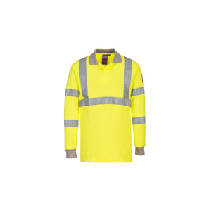 FR77 Modaflame™ Knit Hi-Vis FR Long Sleeve Polo Shirt