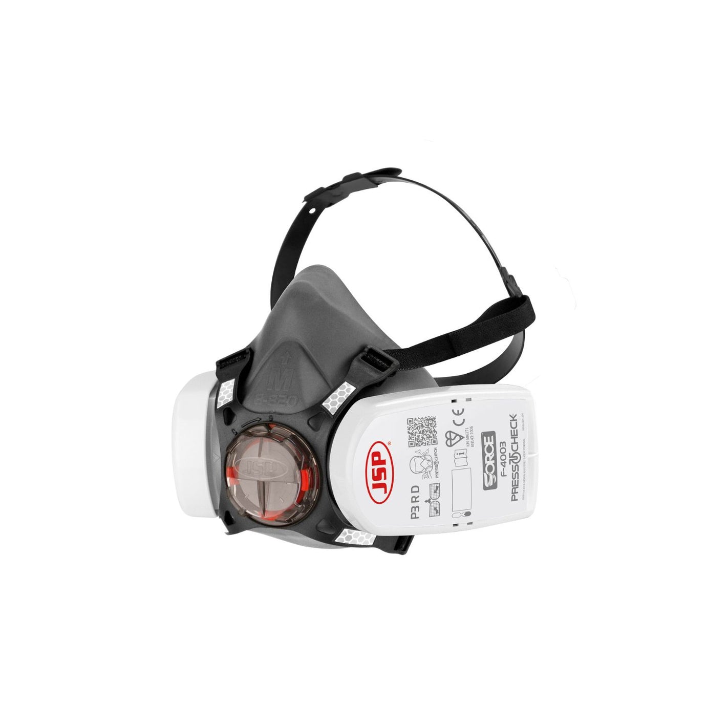 Force®8 Half-Mask with PressToCheck™ P3 R D Filters