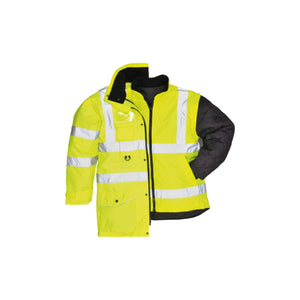 Hi-Vis Breathable 7-in-1 Traffic Jacket