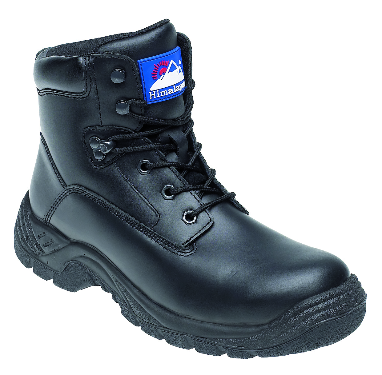 Himalayan Black Leather Safety Boot With Tpu Sole And Midsole – Blu-frog